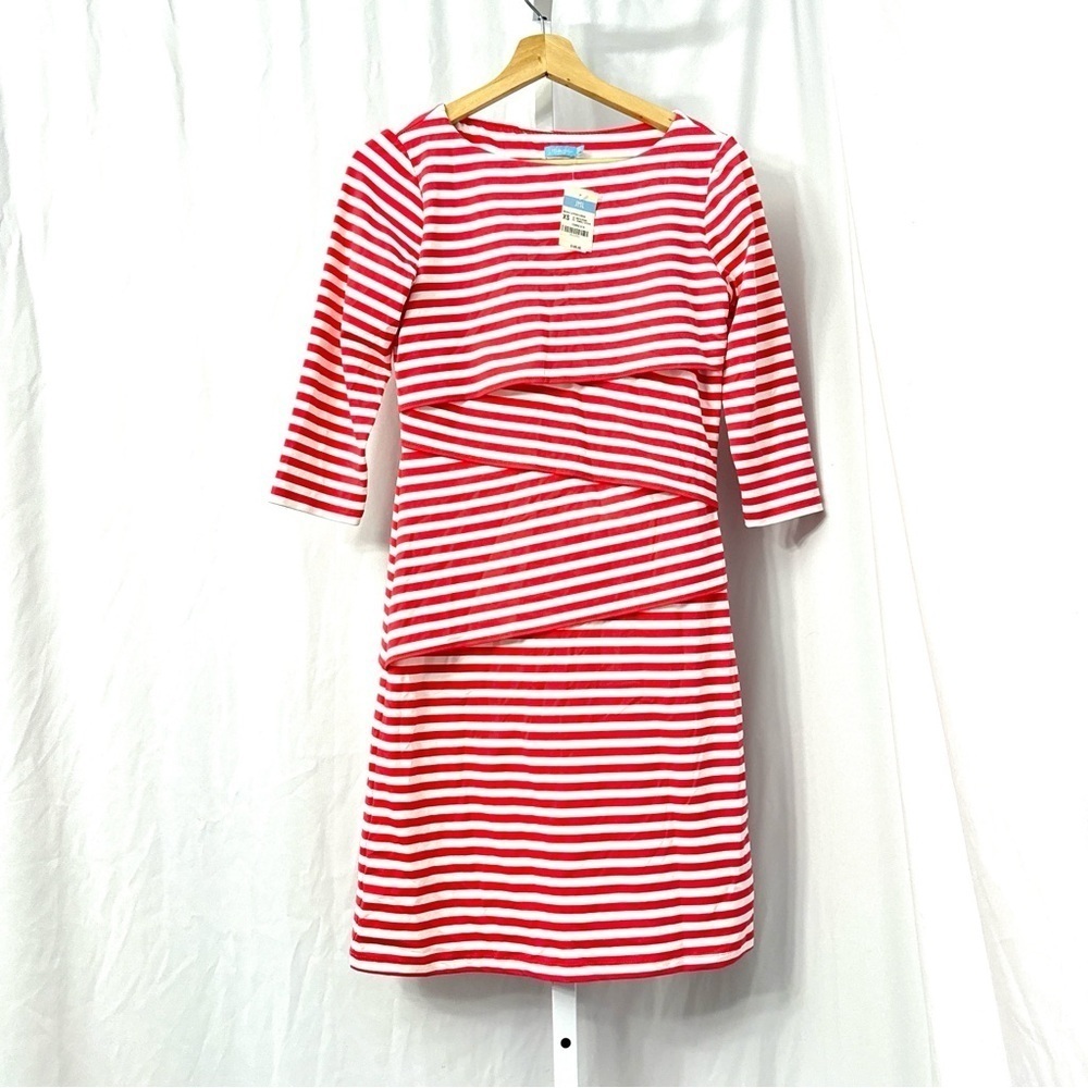 J McLaughlin Nicola Striped Dress Extra Small XS Coastal